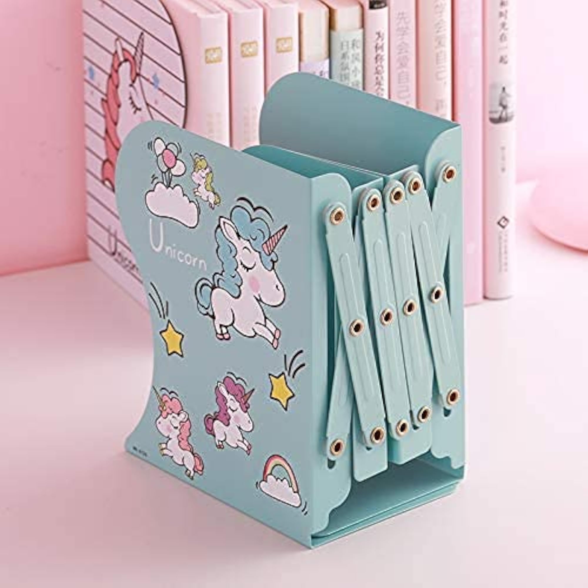 Multipurpose Expandable Bookcase Desktop Bookend